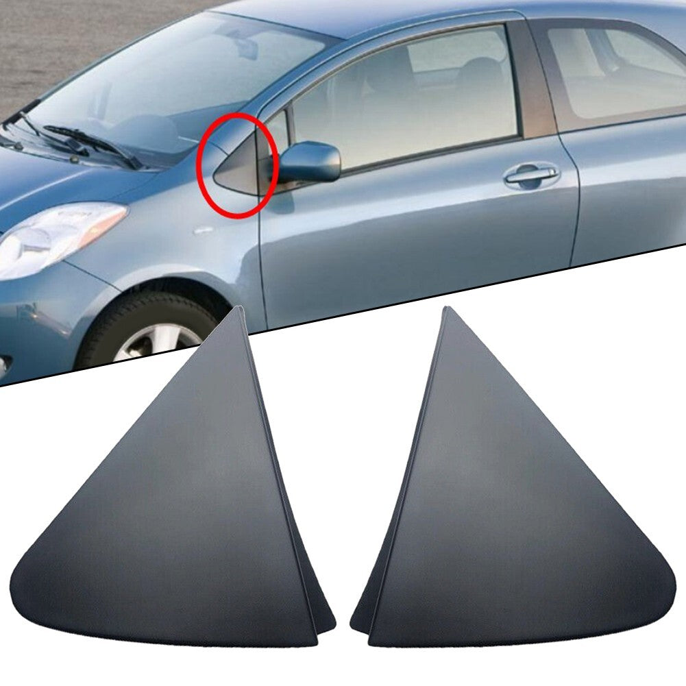 1Pair Side Mirror Triangle Corner Cover Trim for Toyota For Yaris 2007-11 Replac