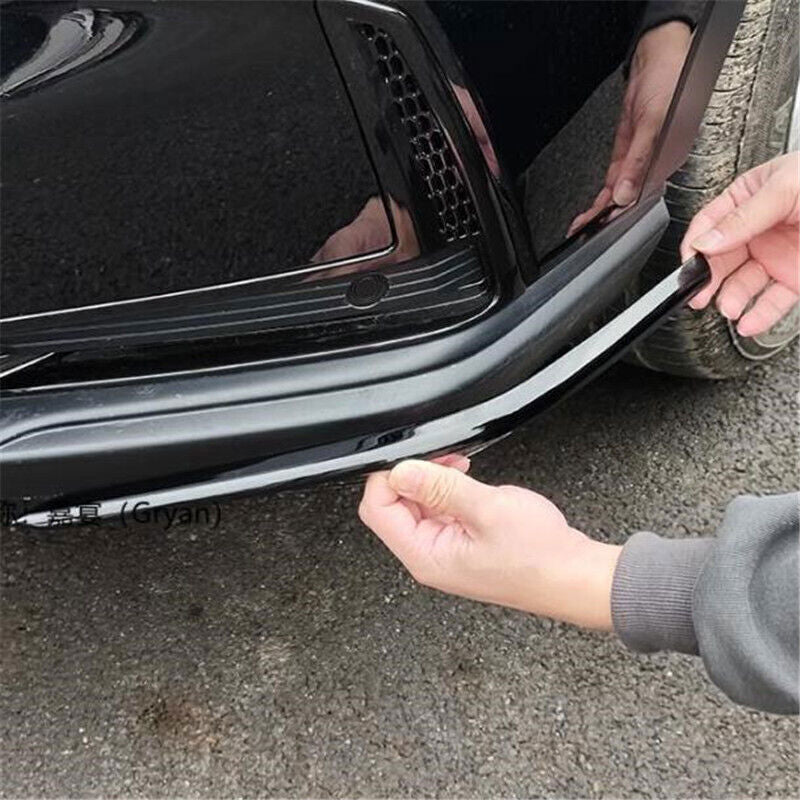 2P Gloss Black Look Front Bumper Corner Protector Cover for Honda CR-V CRV 23-24