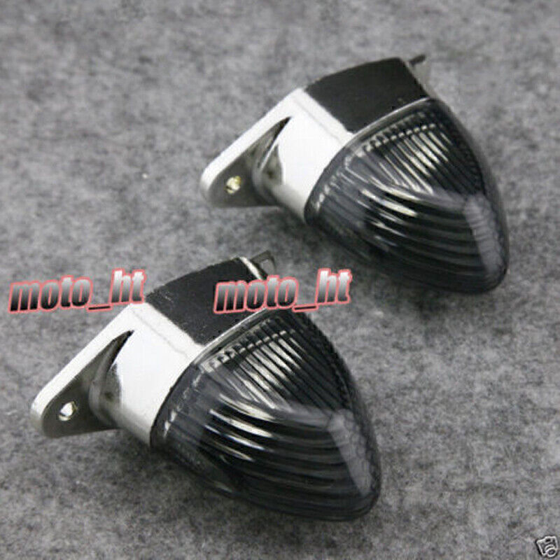 Fit for Kawasaki ZX10R 04-05 ZX6R 05-06 Smoke Rear Turn Signal Light Lens 2PCS