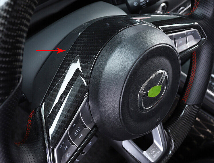 for Mazda CX-5 17-24 Carbon Look Steering Wheel Control Button Frame Cover Trim