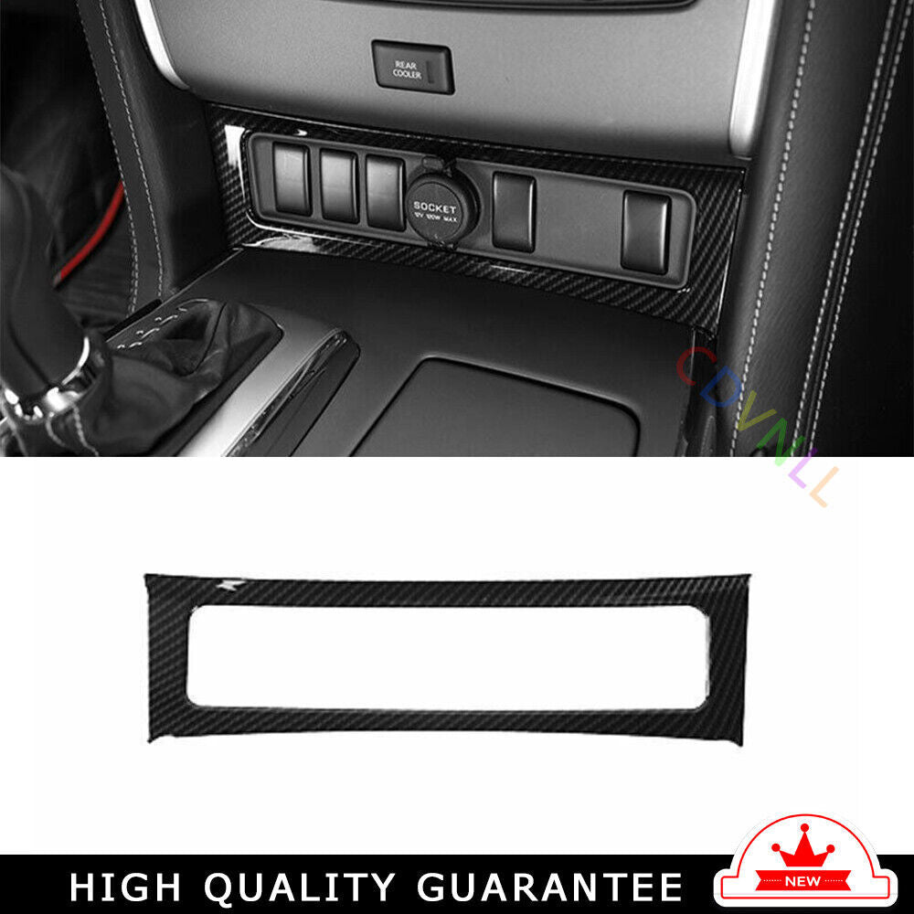 Console Cigarette Lighter Storage Box for Nissan Armada Y62 2017-20 Carbon Fiber
