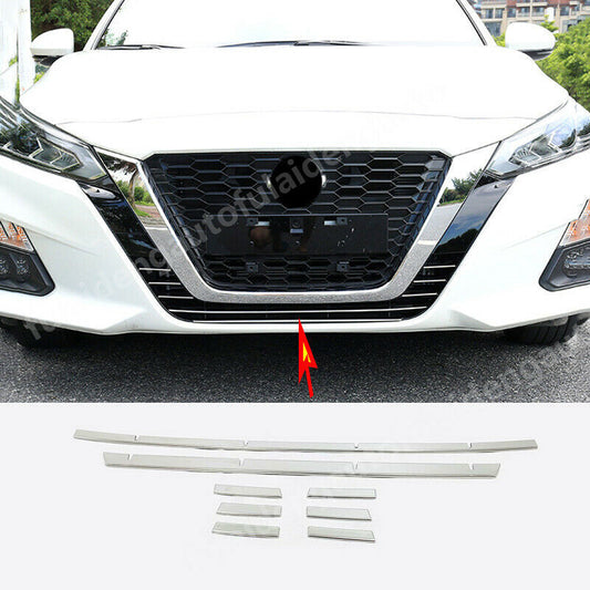 8P for Nissan Teana Altima 2019-2022 Front Bumper Grille Grill Lower Strips Trim