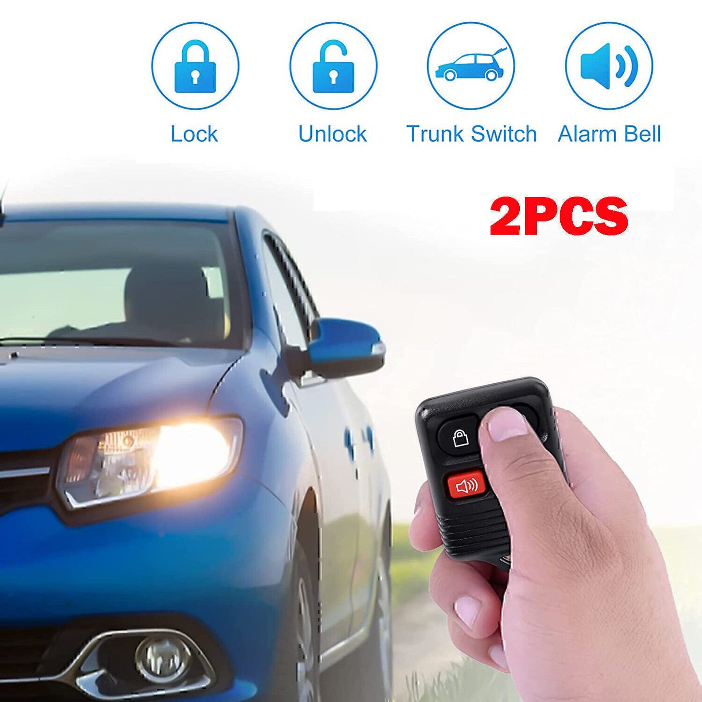2x Keyless Entry Remote Control Car Key Fob Clicker Transmitter for Ford Explor