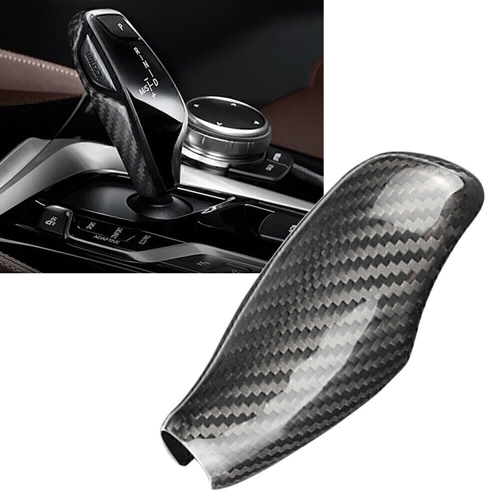 Carbon fiber gear shift knife cover sticker decoration for BMW 5 Series, 6 Series, 7 Series, X3, X4 GT