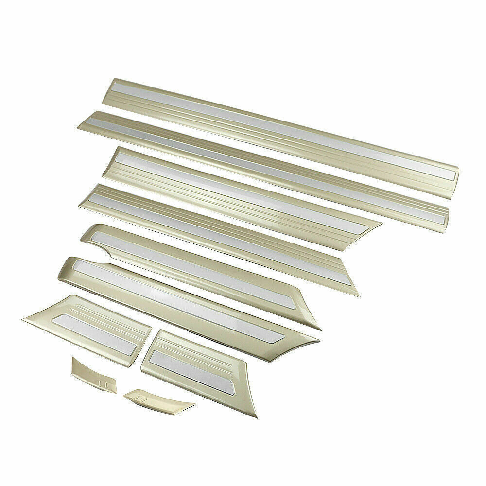 Gold Side Door Body Molding Cover Trim 10P for Toyota for Land Cruiser LC100 98-2007