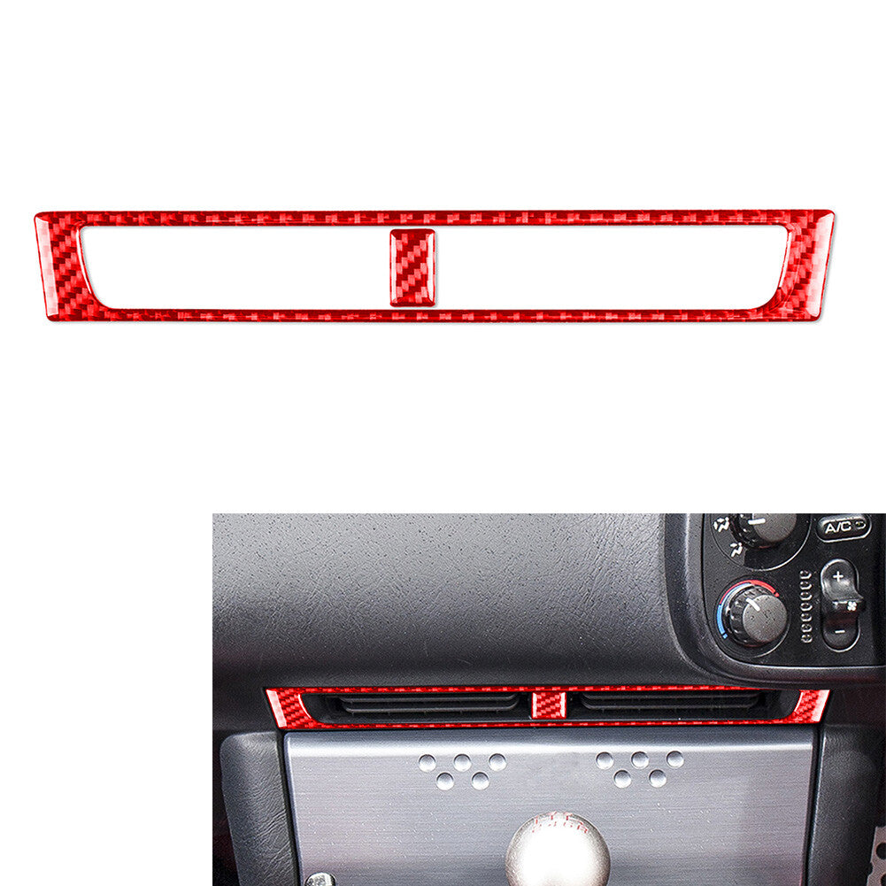 Interior Central Console Air Vent Outlet Cover Trim for Honda S2000 2004-09 Red