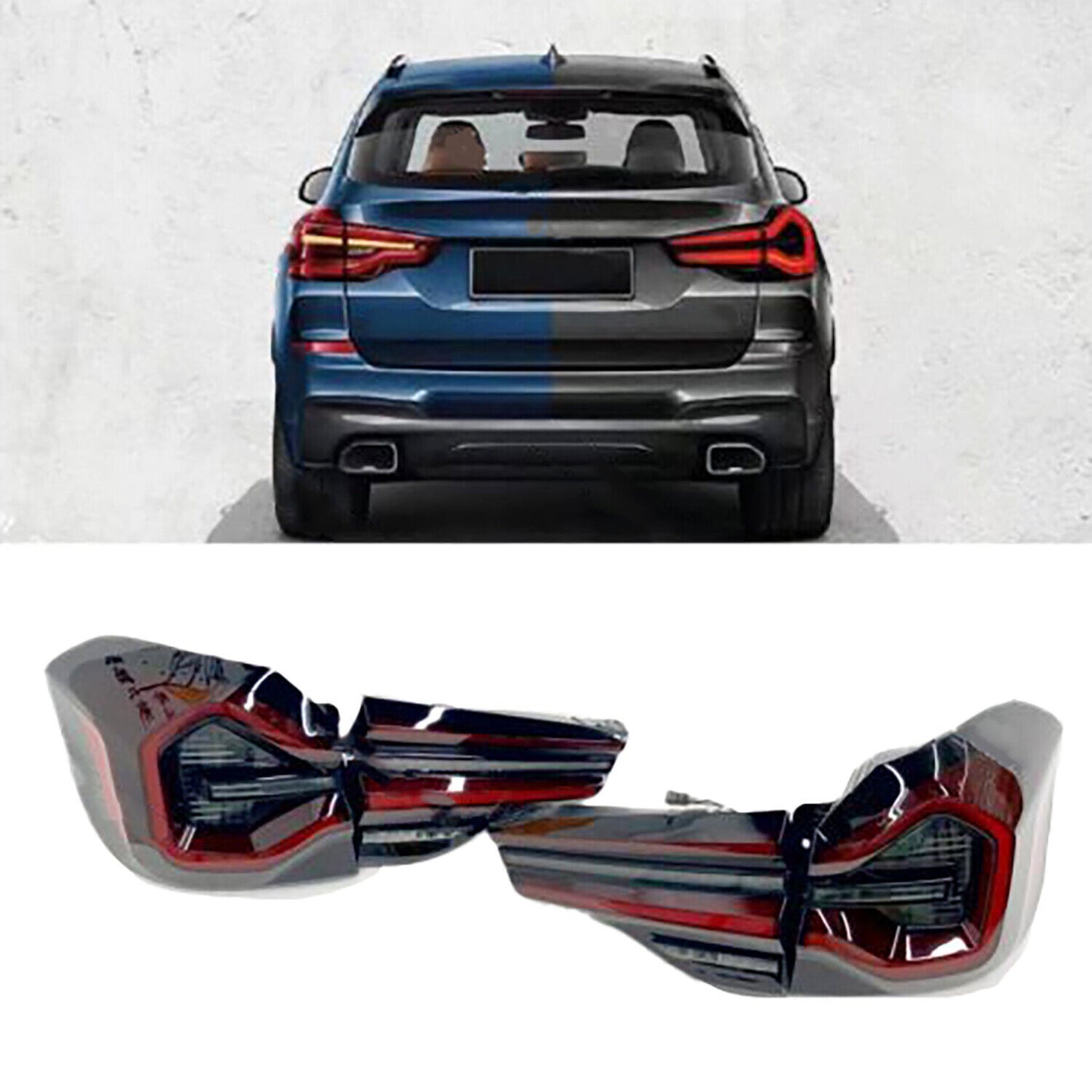Pair Upgrade LCI Tail Light Assembly for BMW X3 G01 IX3 G08 X3M F97 2018-2021