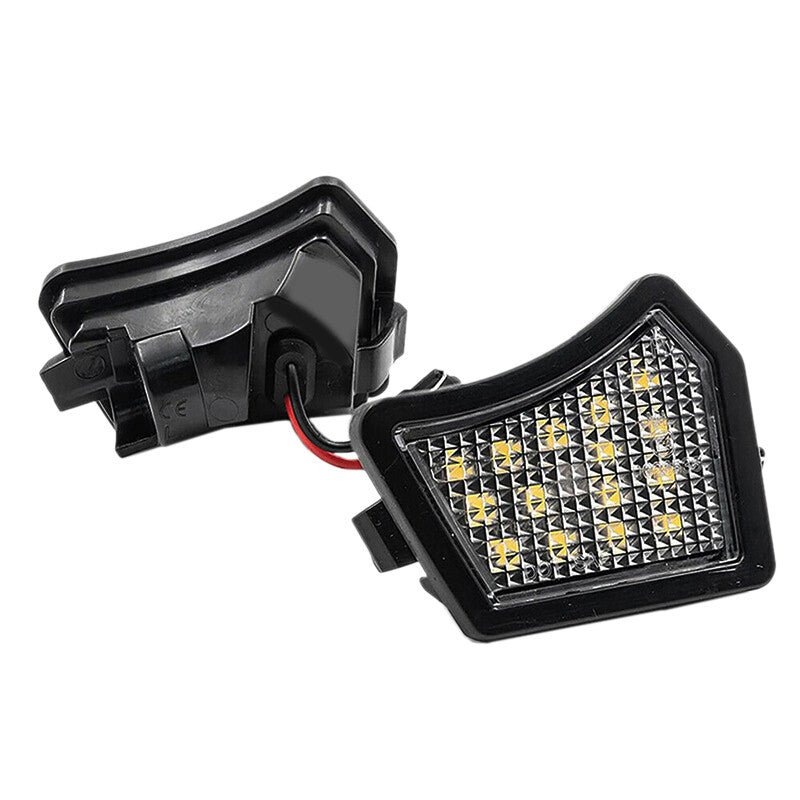 1Pair Mirror Puddle Light Lamp Lens Fit for Volvo C30 C70 S40 S60 S80 V40 for Jaguar