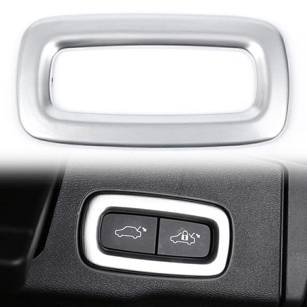 Tailgate Door Rear Trunk Switch Frame Silver for Volvo XC60 2018 / XC90 2015-18