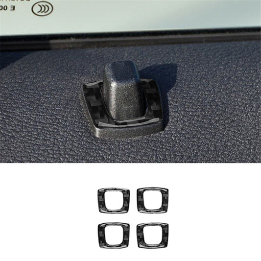 4X Carbon Fiber Door Locker Trim for BMW X3 2004-2010
