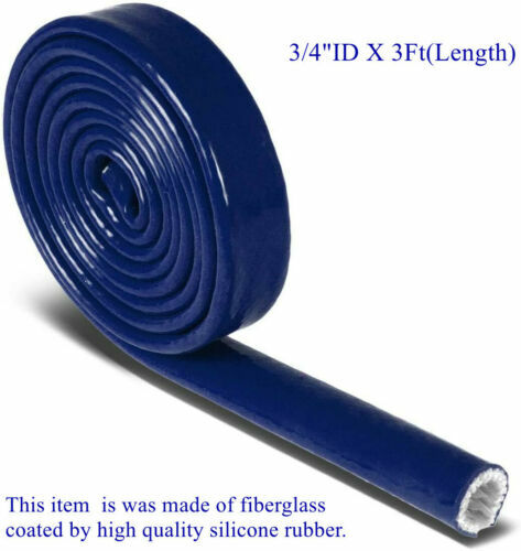 Blue fiberglass cable sheath, flame-insulated, oil-resistant wire protection conduit