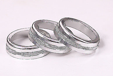 Silver car AC volume knob cover trim for Land Rover for Range Rover L405 2013-2017