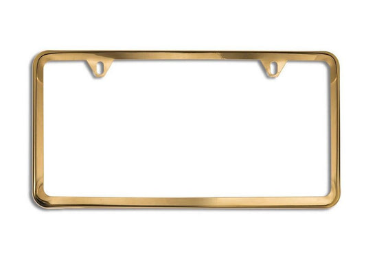 1 piece car license plate frame cover cap rear boot trunk gold for GMC