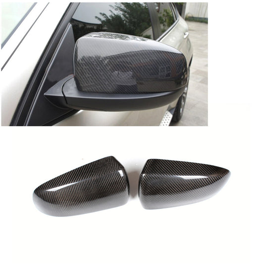 Carbon Fiber Rear Door Side Mirrors Covers Caps for BMW X5 E70 X6 E71 E72 08-14