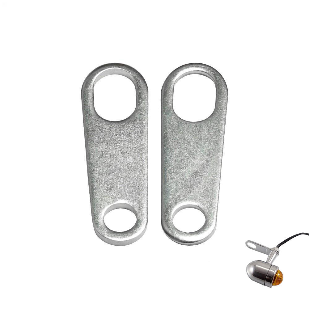 Motorcycle Turn Signal Indicator Light Lamp Holder Shock Brackets Chrome Tools