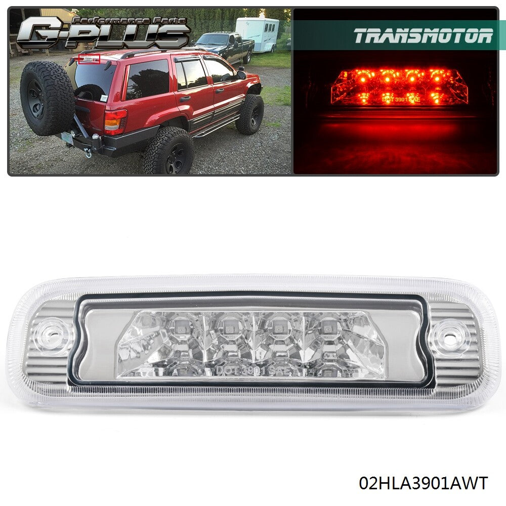 Suitable for 97-2001 Cherokee XJ LED third tail brake light and rear stop light (transparent)