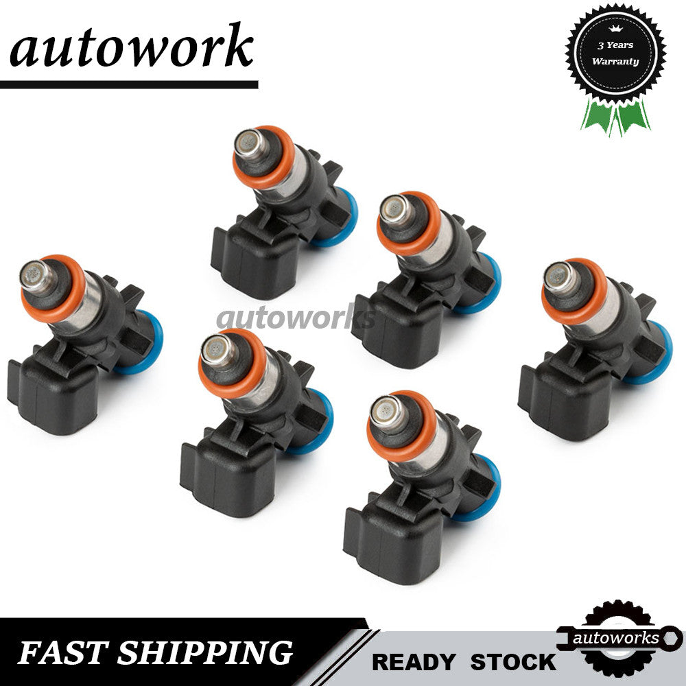 6 x Fuel Injectors 0280158233 For 11-19 for Chrysler for Dodge for Ram for Jeep 3.6 V6