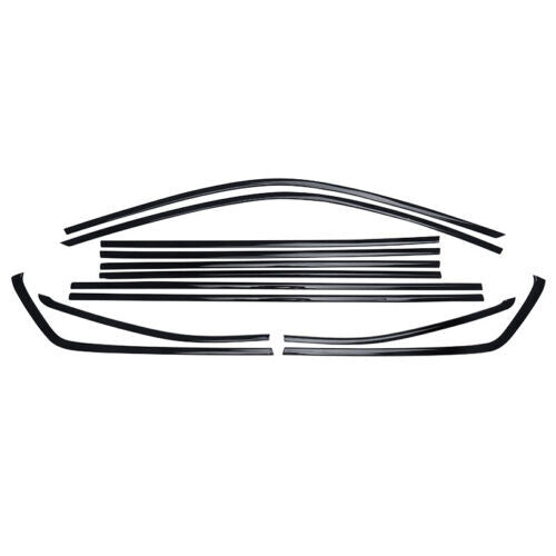 Black Steel Window Molding for Volkswagen Atlas 2018-2021 Trim Decoration Strips