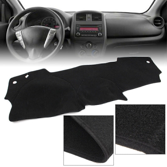 Black Polyester Dash Mat Dashboard Cover Dashmat for Nissan Versa 2012-18 13