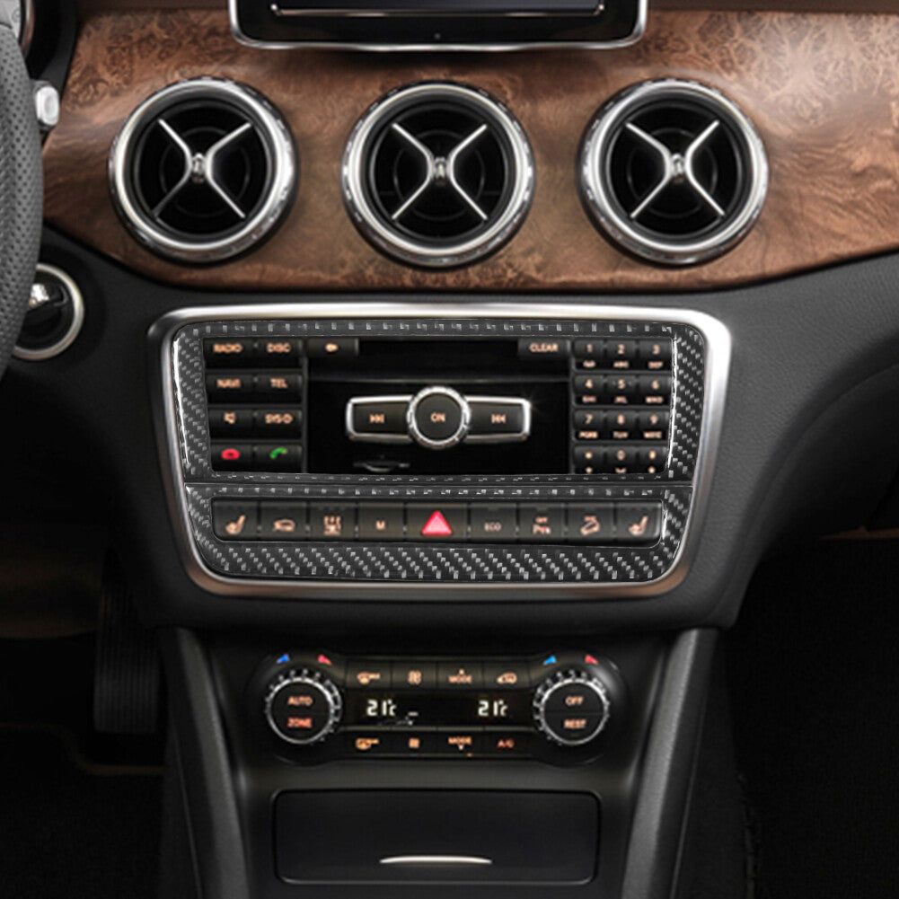 Carbon Fiber Radio Type-B Trim for Mercedes-Benz CLA 2014-2018/GLA 2015-18