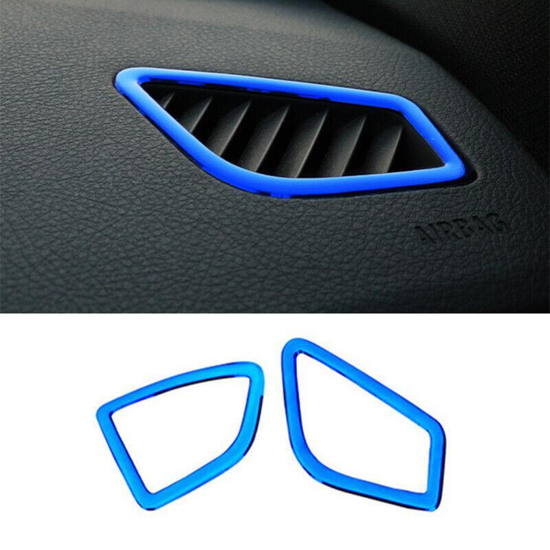Dashboard Upper Air Outlet Vent Trim for BMW 3 4 Series GT 2013-2019 Blue Steel