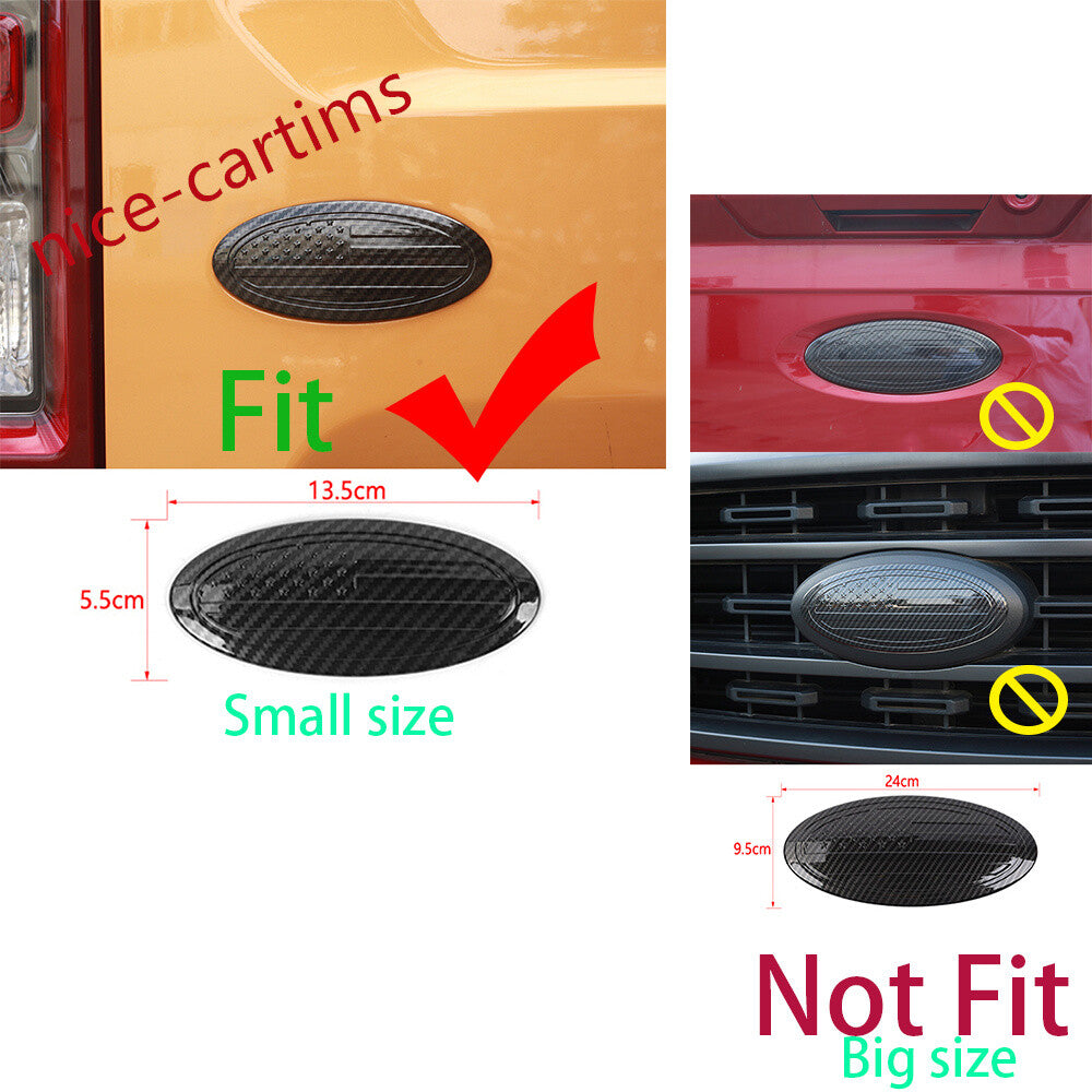Red ABS Car Rear Logo Decorative Trim for Ford F150 2015+ Bronco /Bronco Sport