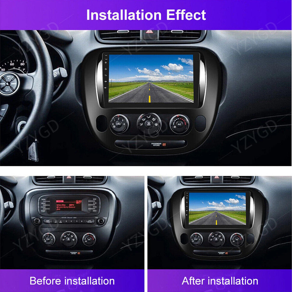 for KIA Soul 2014-2019 Stereo 9 Android 14.0 Carplay Car Radio GPS Navi WIFI BT