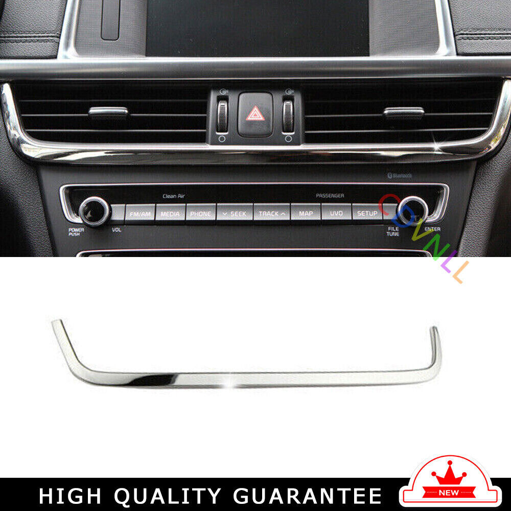 Middle Air Outlet Vent Cover Trim Fit for Kia K5 Optima Pro 16-20 Silver Steel