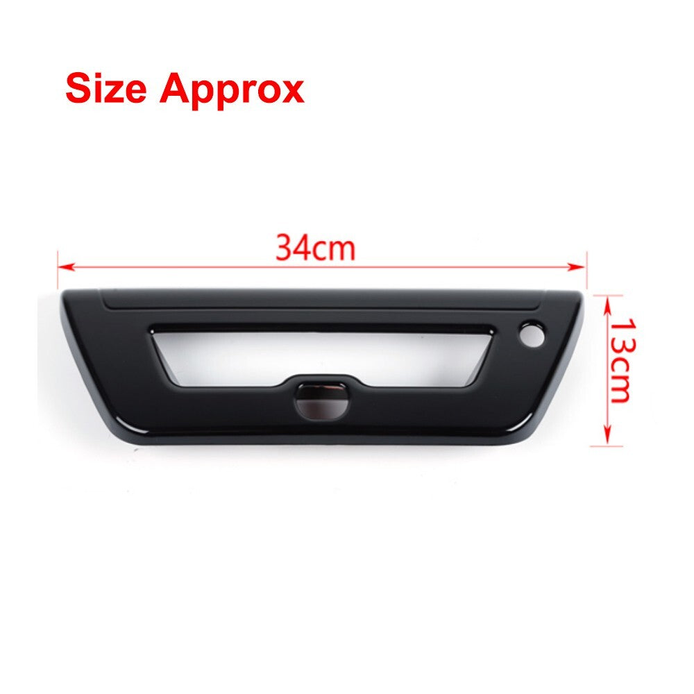 Black Tailgate Door Grab Handle Cover Trim Decor Bezel for Ford F150 2015-2020