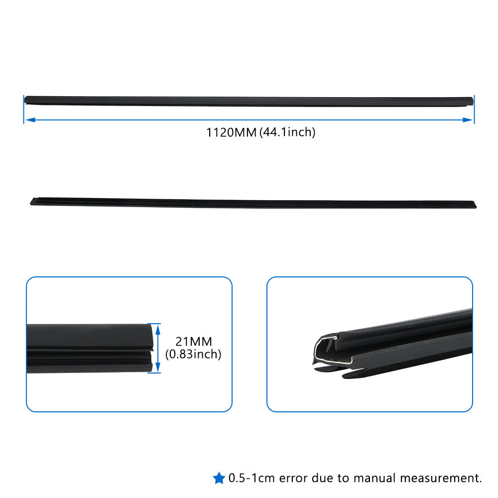Left  Right Door Belt Molding Window Glass Trim for Honda for Civic 2D coupe 06-11