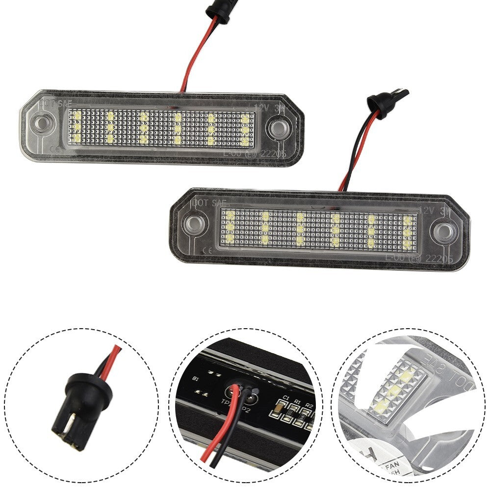 2 Waterproof LED License Plate Light Replacement Part 34100-S04-A01 8V-15V