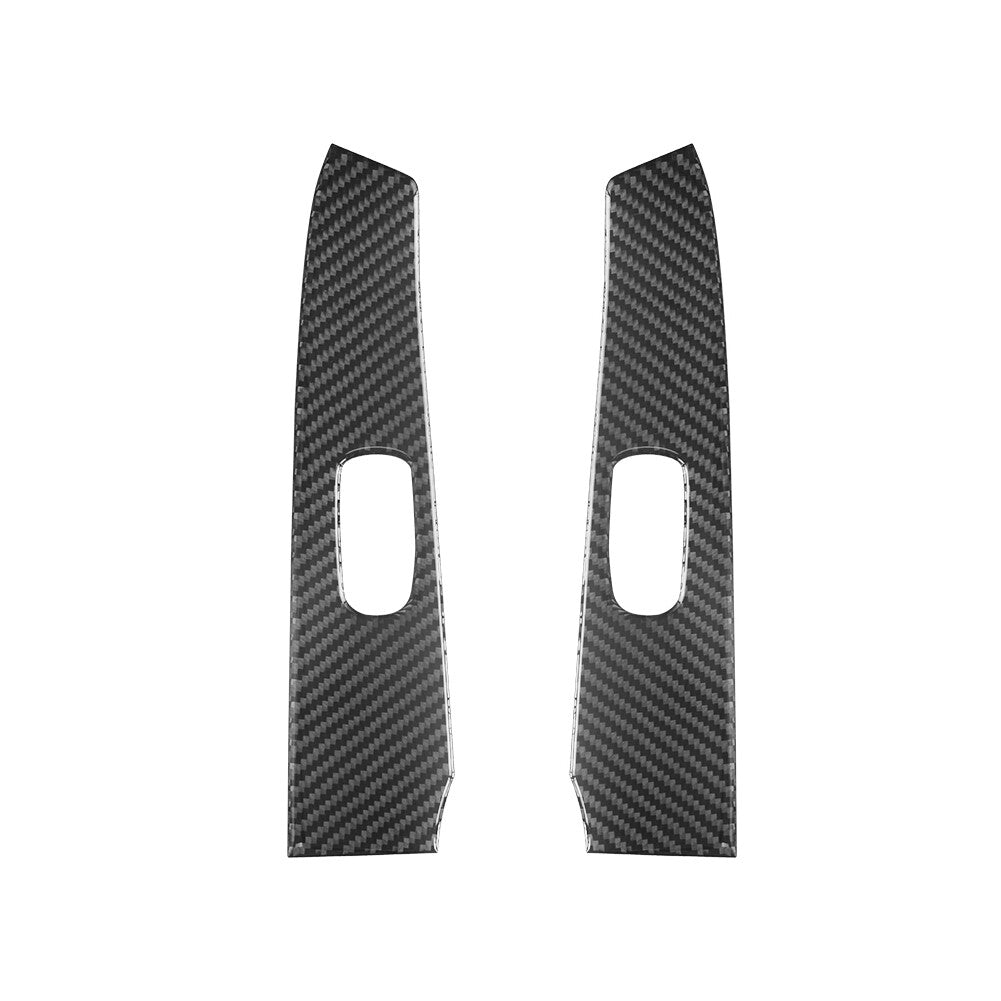 2X Carbon Fiber Rear Door Window Control Cover Trim for Nissan Altima 2019-2022
