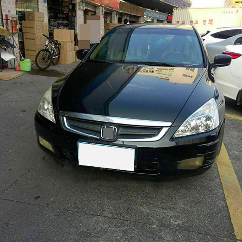 Chrome Front Bonnet Hood Panel Grille Cover Trim for Honda Accord 2.4L 2003-2007