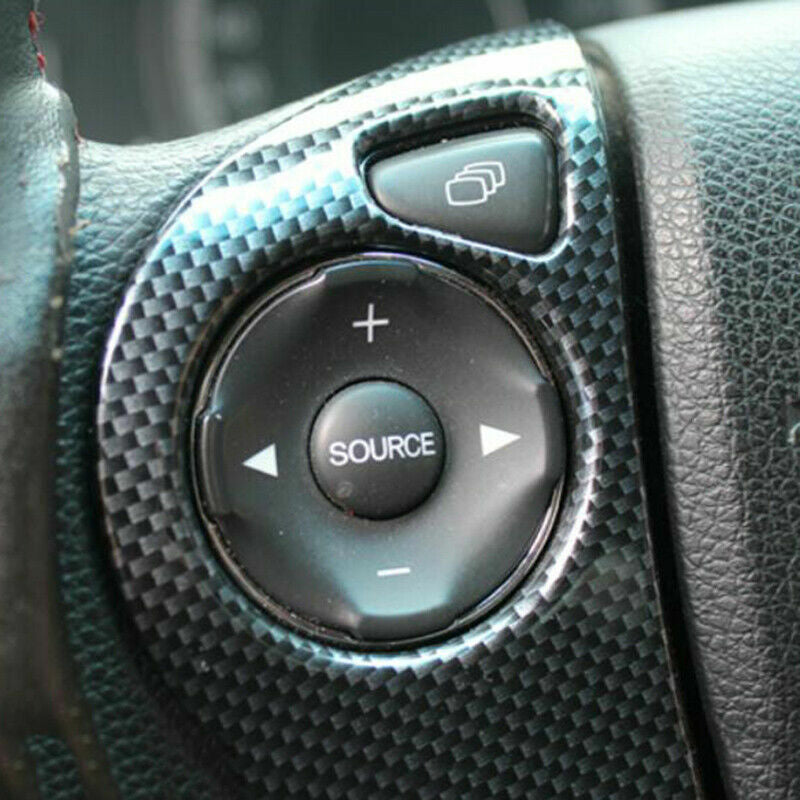 for Honda Accord Sedan 2014-2017 Carbon Fiber Look Steering Wheel Moulding Trim