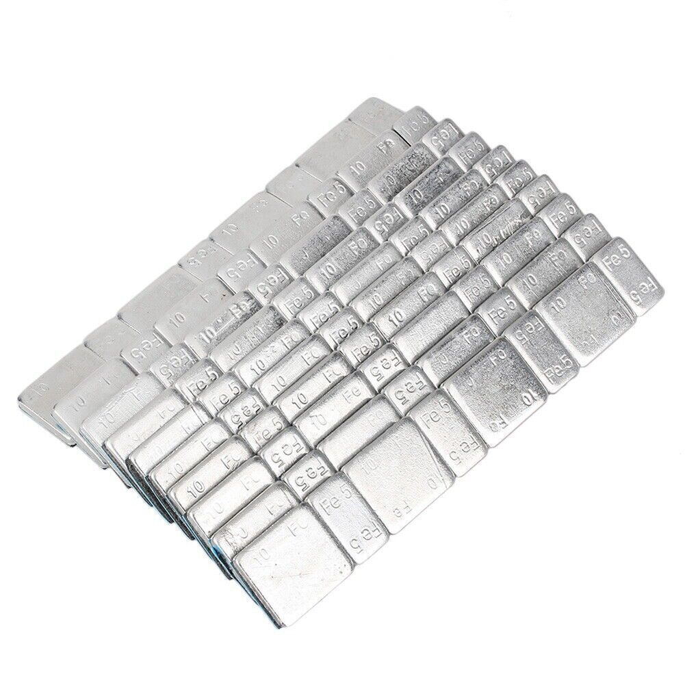 For Auto Car Truck Motor Van Strip Stick on Wheel Balance Weights Silver 10x