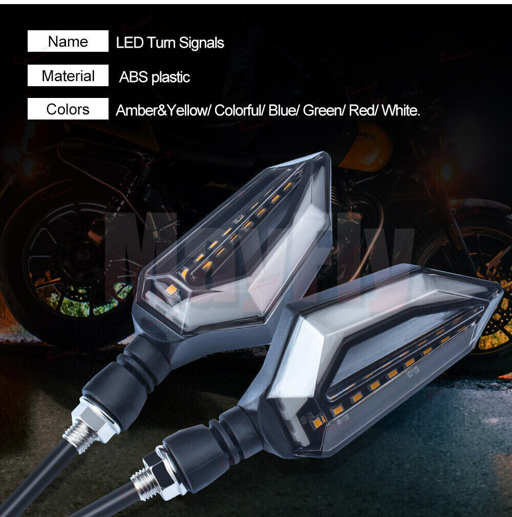 LED Turn Signals Blinker Light Fit For 400 300 250R 500R 650 Z900 Z1000