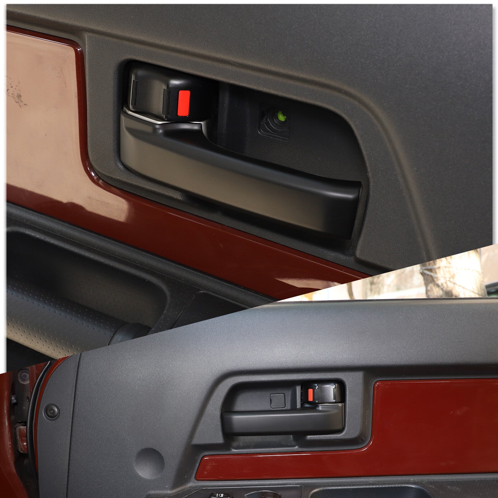 4-Piece Set of Black Taillight Housings and Protective Covers for Mercedes-Benz for Smart (2009-2015)