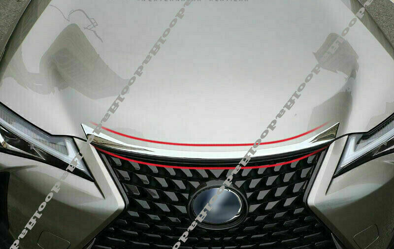 for Lexus UX 200 250h 2019-2022 Chrome Front Hood Bonnet Grille Lip Cover Trim