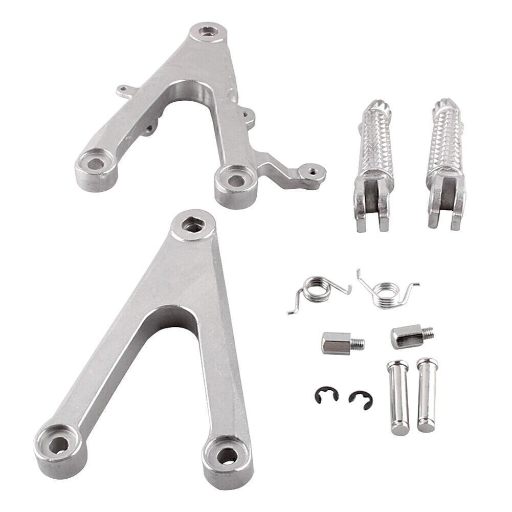 for Yamaha YZF R1 2002 2003 CNC Motorcycle Rider Front Footpegs Rearset Brackets