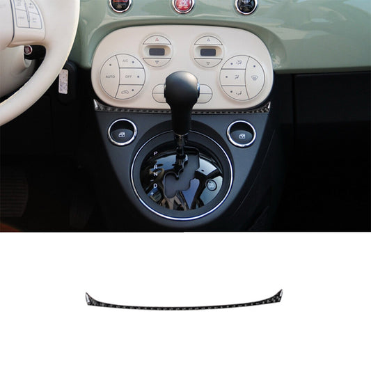 Carbon Fiber Interior Above Transmisson Accent Cover Trim For 2012-2015 for Fiat 500