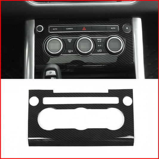 for Land Rover Range Sport 2014-2017 Carbon Fiber Car AC Switch Panel Cover Trim