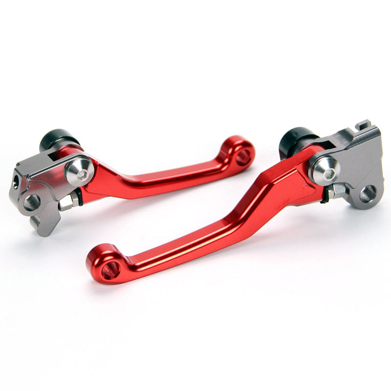 Red Pivot Dirtbike Brake Clutch Levers for Honde CRF250R 2004-2006 2005 Off Road