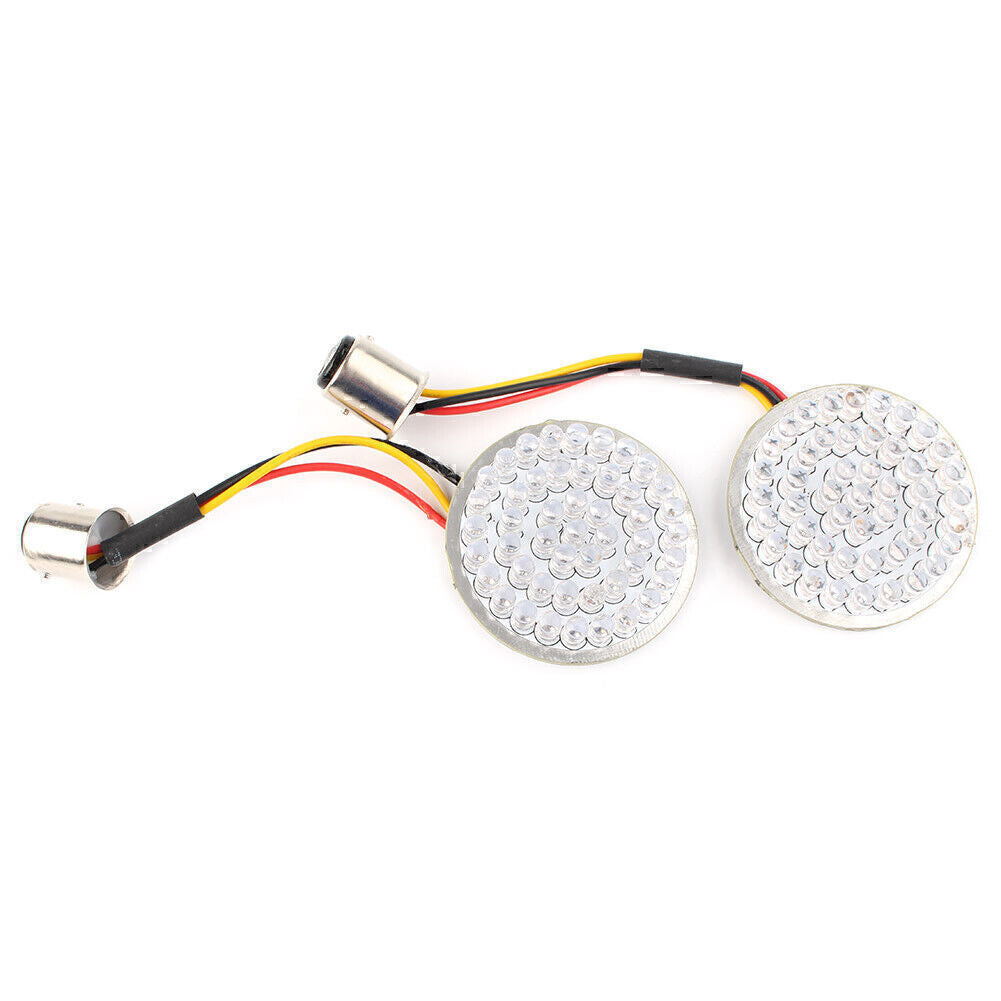 Rear Red 1157 LED Turn Signal w/Running Light Inserts Fit for Harley Touring Motor