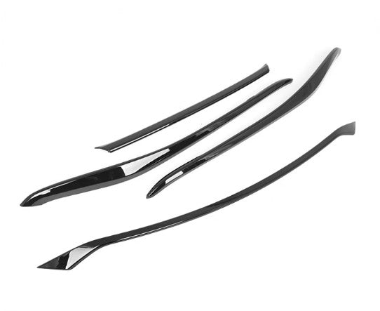 for Toyota Venza 21-23 Glossy Black Front Bumper Grill Cover Trim Molding Strips