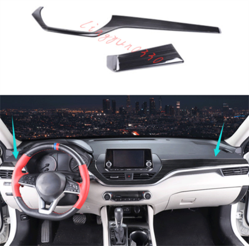 for Nissan Altima 2019-2022 Black titanium Dashboard Center Console Cover Trim