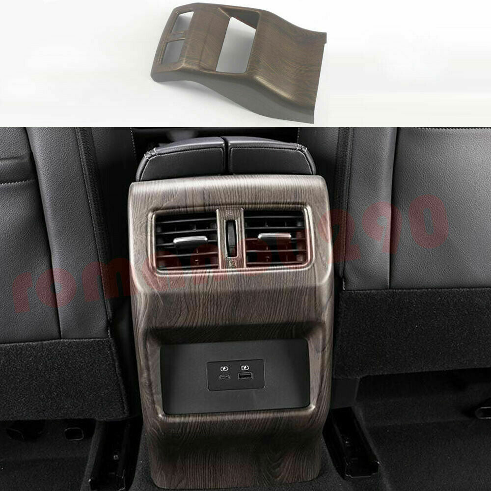 for Nissan Rogue 2021-2023 Wood Grain Color Rear Air Outlet Panel Cover Trim