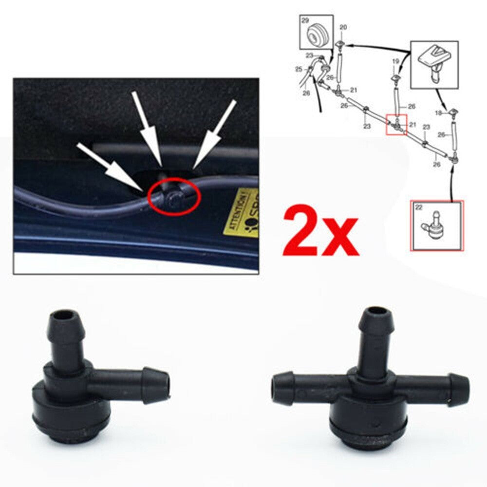 2Pcs Windscreen Washer Valve For C30 C70 S40 S60 S80 V50 V70 XC60 9178895