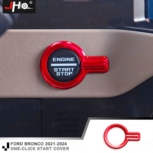 for Ford Bronco Car Engine Start Stop Push Button Cover Switch Decorative Trim