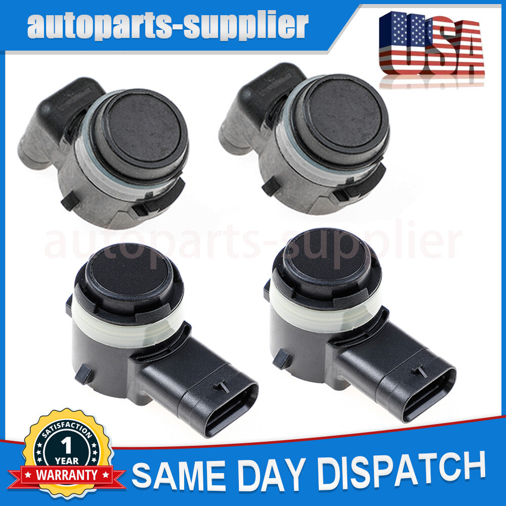 Four front bumper parking sensors, 66209274428 and 66209274427, are for BMW X3 2016-2019.