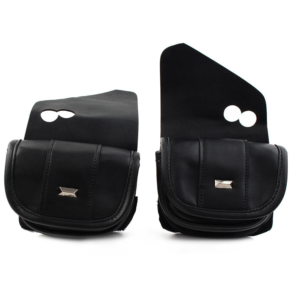 Windshield Bags Dual Pouches for Harley Touring Street Glide Special FLHXS Black